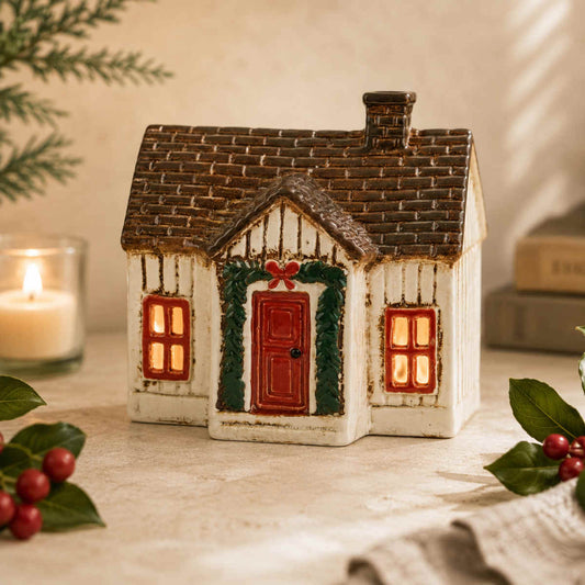NORGARD TORP GARLAND COTTAGE TEALIGHT