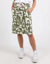 Load image into Gallery viewer, POSTCARD SKIRT - KHAKI &amp; CREAM