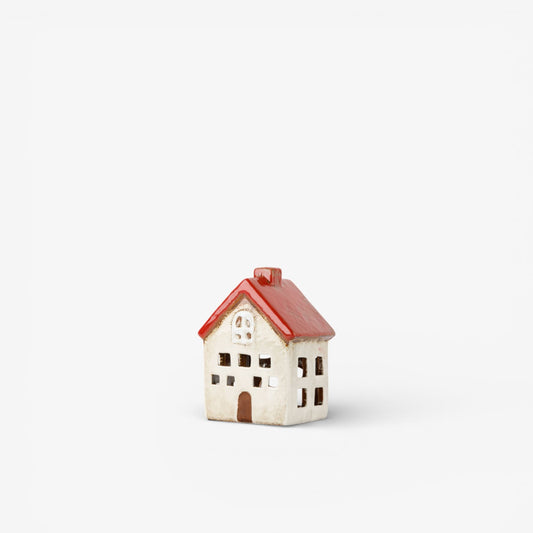 ALSACE RED WHITE VILLA TEALIGHT
