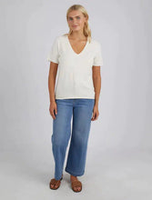 Load image into Gallery viewer, LEXIE V NECK TEE - PEARL