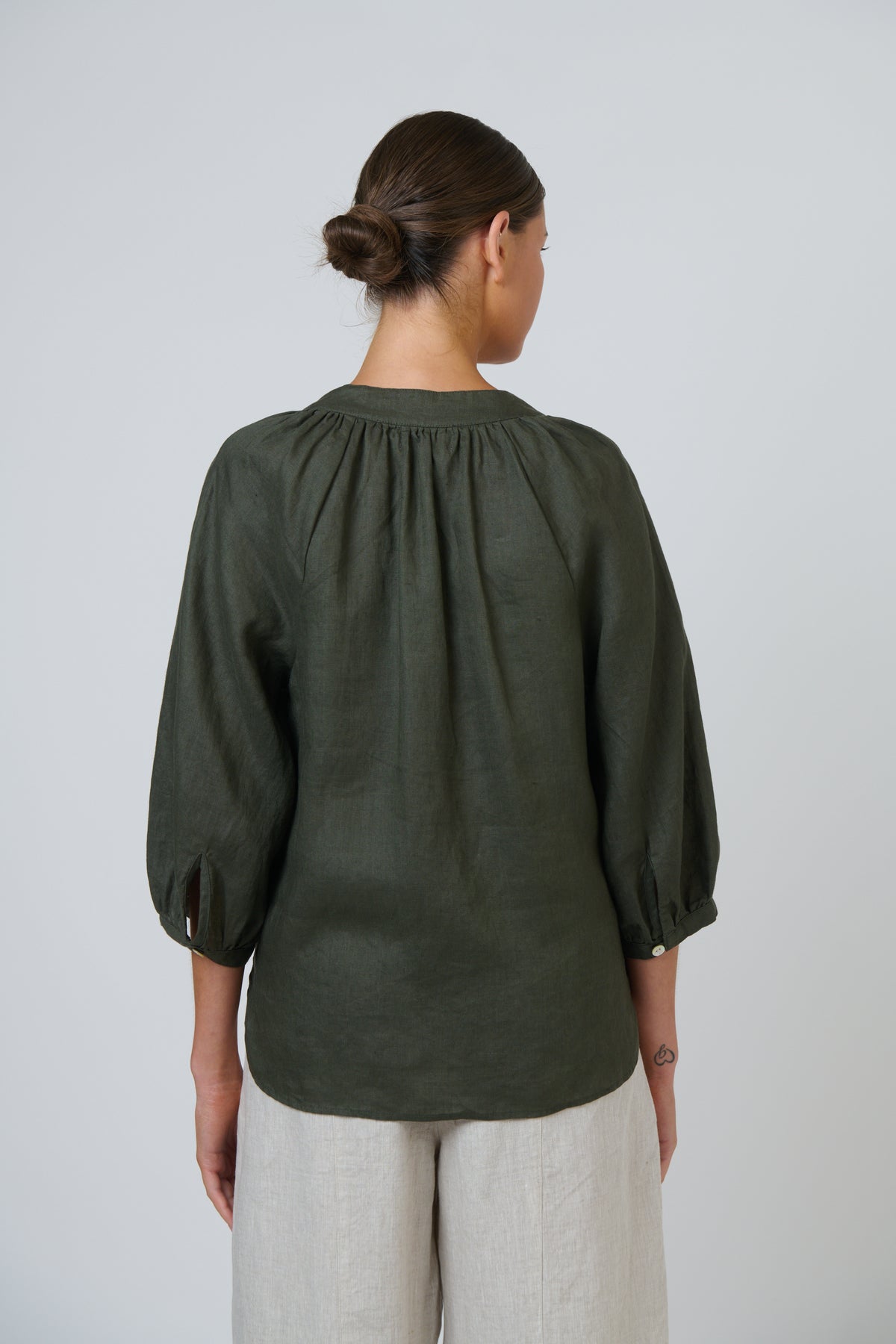 LINEN TOP - TOPIARY