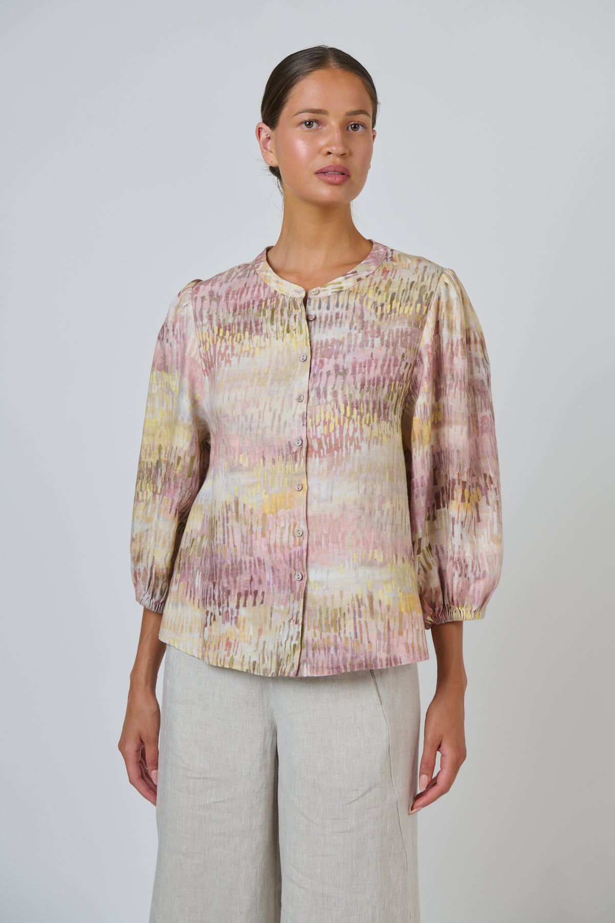 LINEN TOP - JARDIN