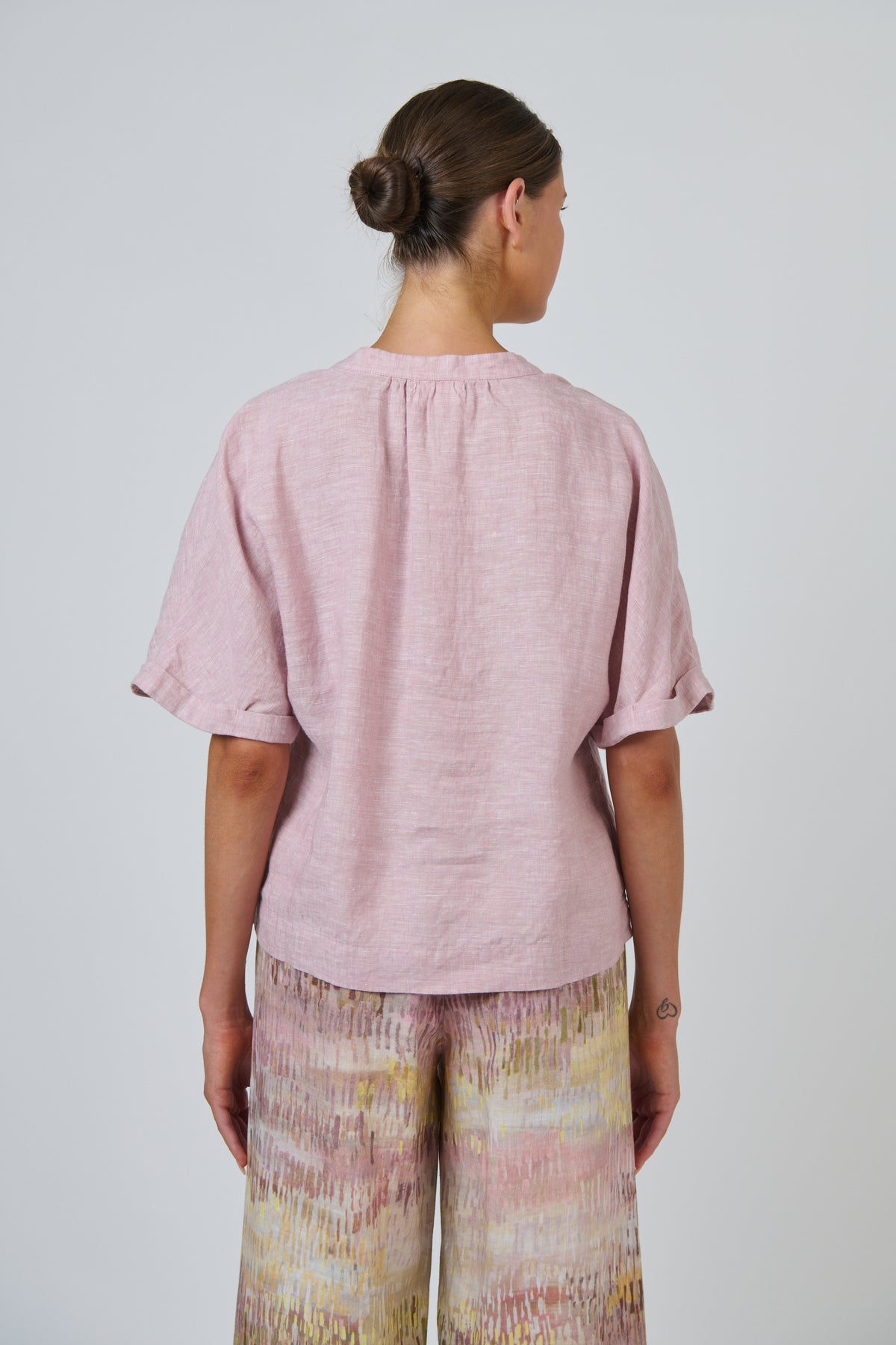 LINEN TOP - RADISH