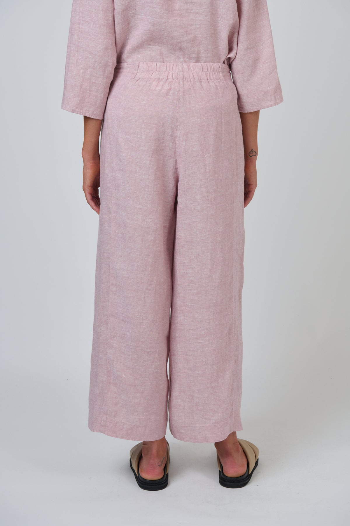 LINEN PANTS - RADISH