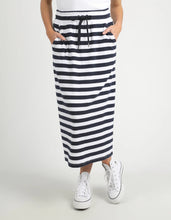 Load image into Gallery viewer, SUNSET STRIPE SKIRT - NAVY