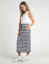 Load image into Gallery viewer, SUNSET STRIPE SKIRT - NAVY