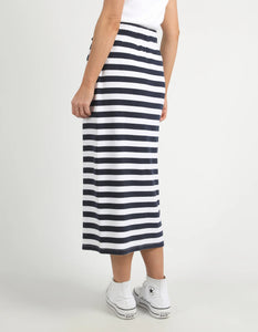 SUNSET STRIPE SKIRT - NAVY