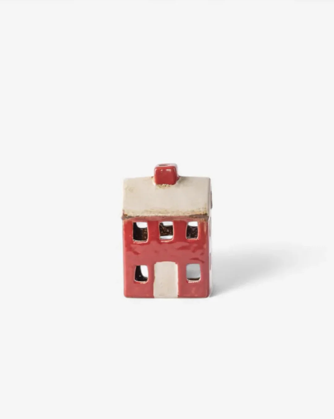 ALSACE PETITE CHALET RED TEALIGHT