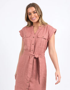 HARLOWE DRESS - CLAY