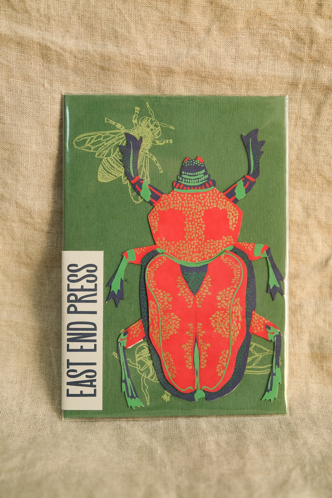 SCARAB BEETLE GREETING CARD