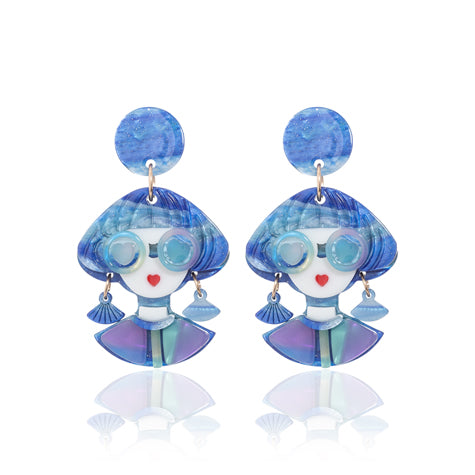 SIA GLASSES GAL EARRINGS