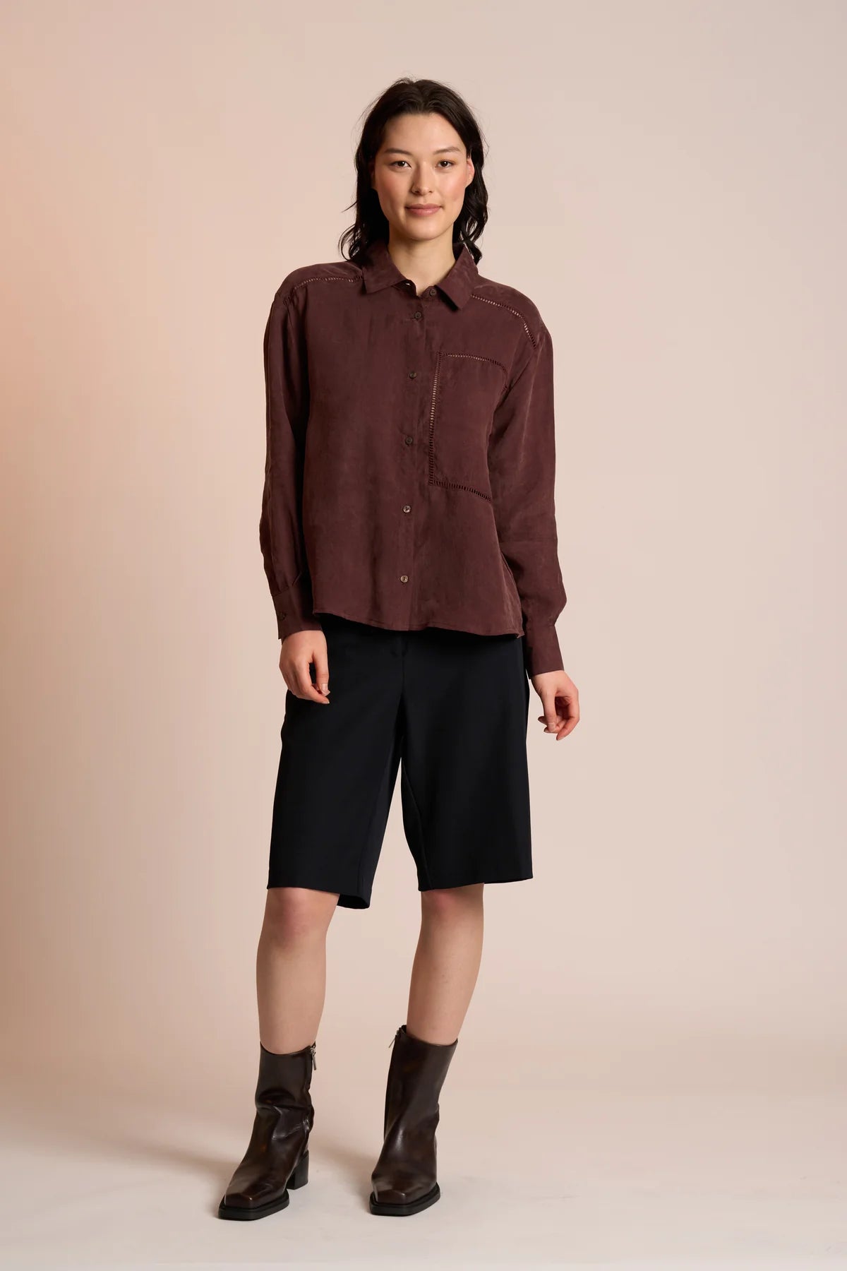 TILDA SHIRT - RAISIN