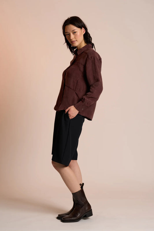 TILDA SHIRT - RAISIN
