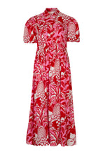 Load image into Gallery viewer, AROUND TOWN DRESS - PINK &amp; RED