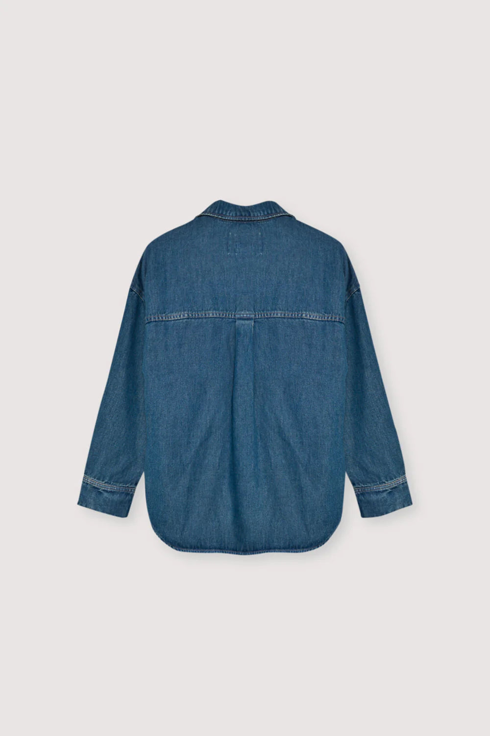 TENCEL WOMAN SHIRT - BLUE DENIM