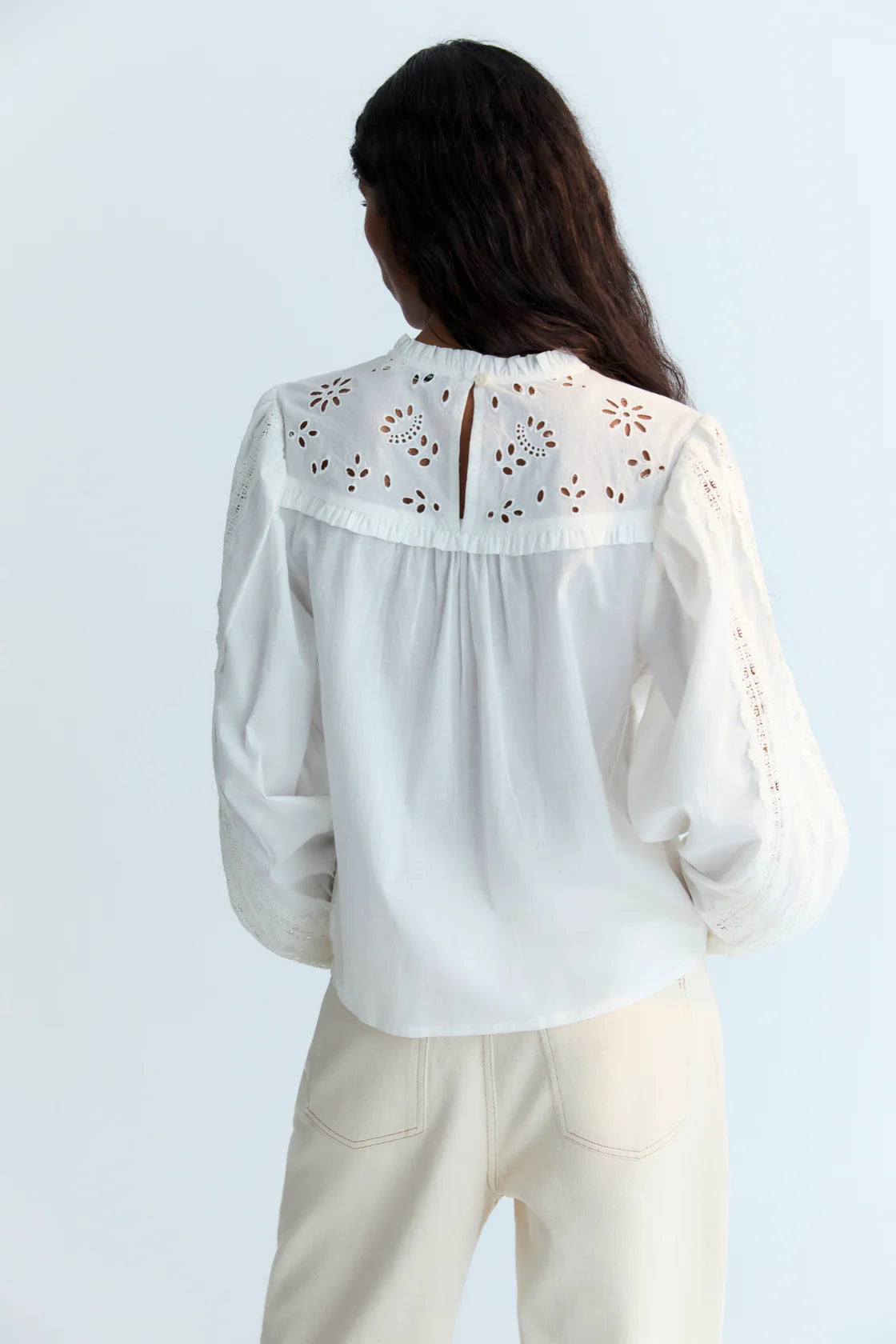 DAHLIA WOMAN BLOUSE - MOONLIGHT WHITE