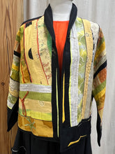 Load image into Gallery viewer, MONIKA FRIEDEL CROPPED KIMONO PATCHWORK JACKET