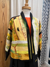 Load image into Gallery viewer, MONIKA FRIEDEL CROPPED KIMONO PATCHWORK JACKET