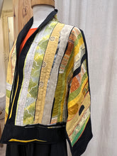 Load image into Gallery viewer, MONIKA FRIEDEL CROPPED KIMONO PATCHWORK JACKET