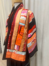 Load image into Gallery viewer, MONIKA FRIEDEL LONG ASYMMETRIC KIMONO PATCHWORK JACKET