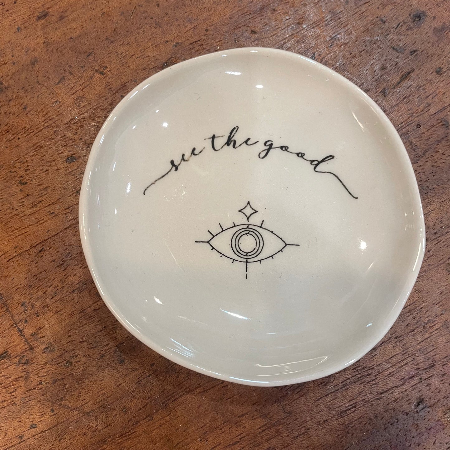 MINI DISH WITH WORDS
