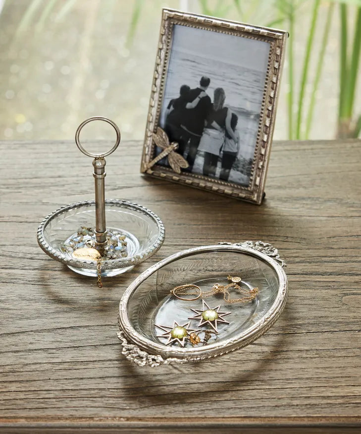 CUT GLASS SOAP DISH