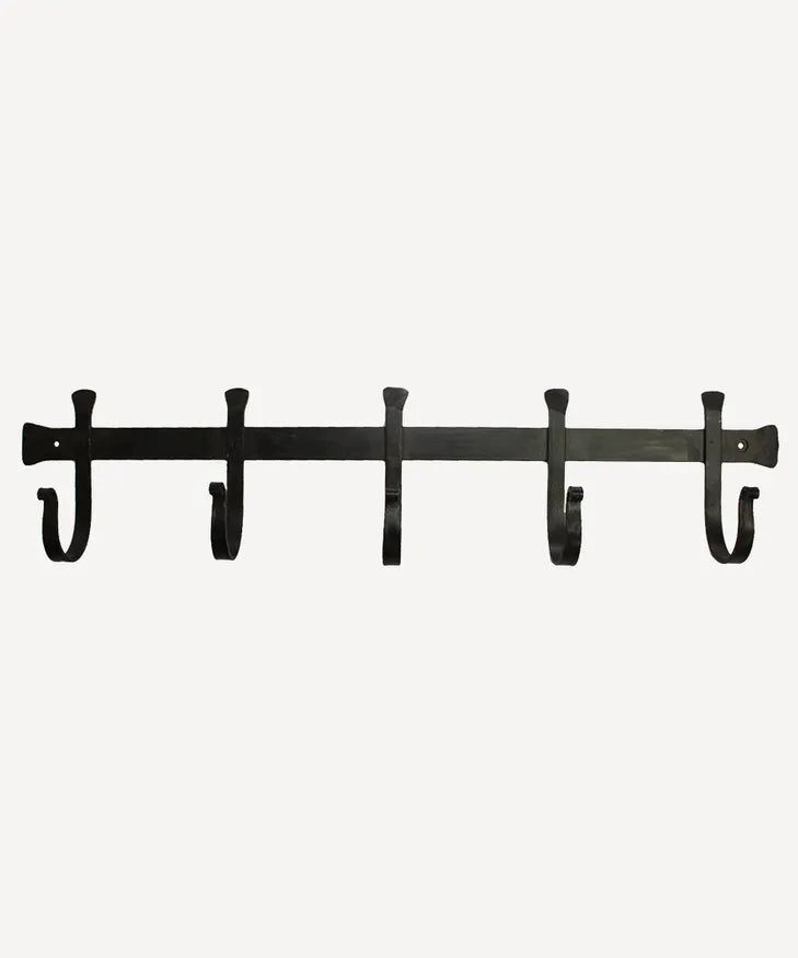 CHUNKY IRON  COAT 5 HOOK BLACK