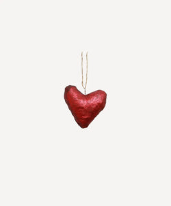 CANVAS HANGING HEART DECORATION