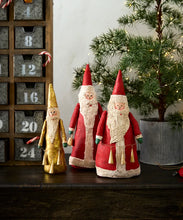 Load image into Gallery viewer, CANVAS SANTA RED WITH BELL GARLAND