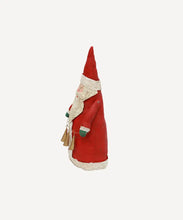 Load image into Gallery viewer, CANVAS SANTA RED WITH BELL GARLAND