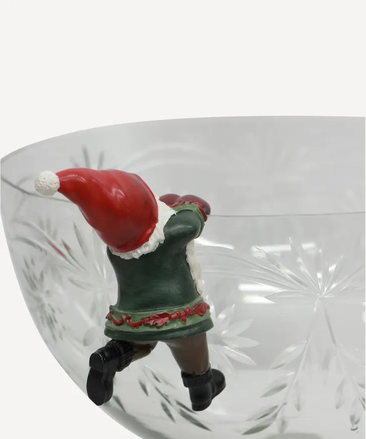 VINTAGE POT HANGING SANTA SET OF 3