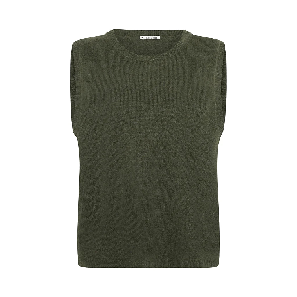 MITOS LAMB CREW VEST - FOREST