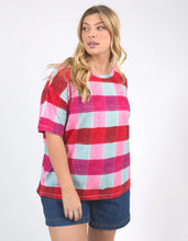 Load image into Gallery viewer, MONACO CHECK TEE - MULTICOLOUR CHECK