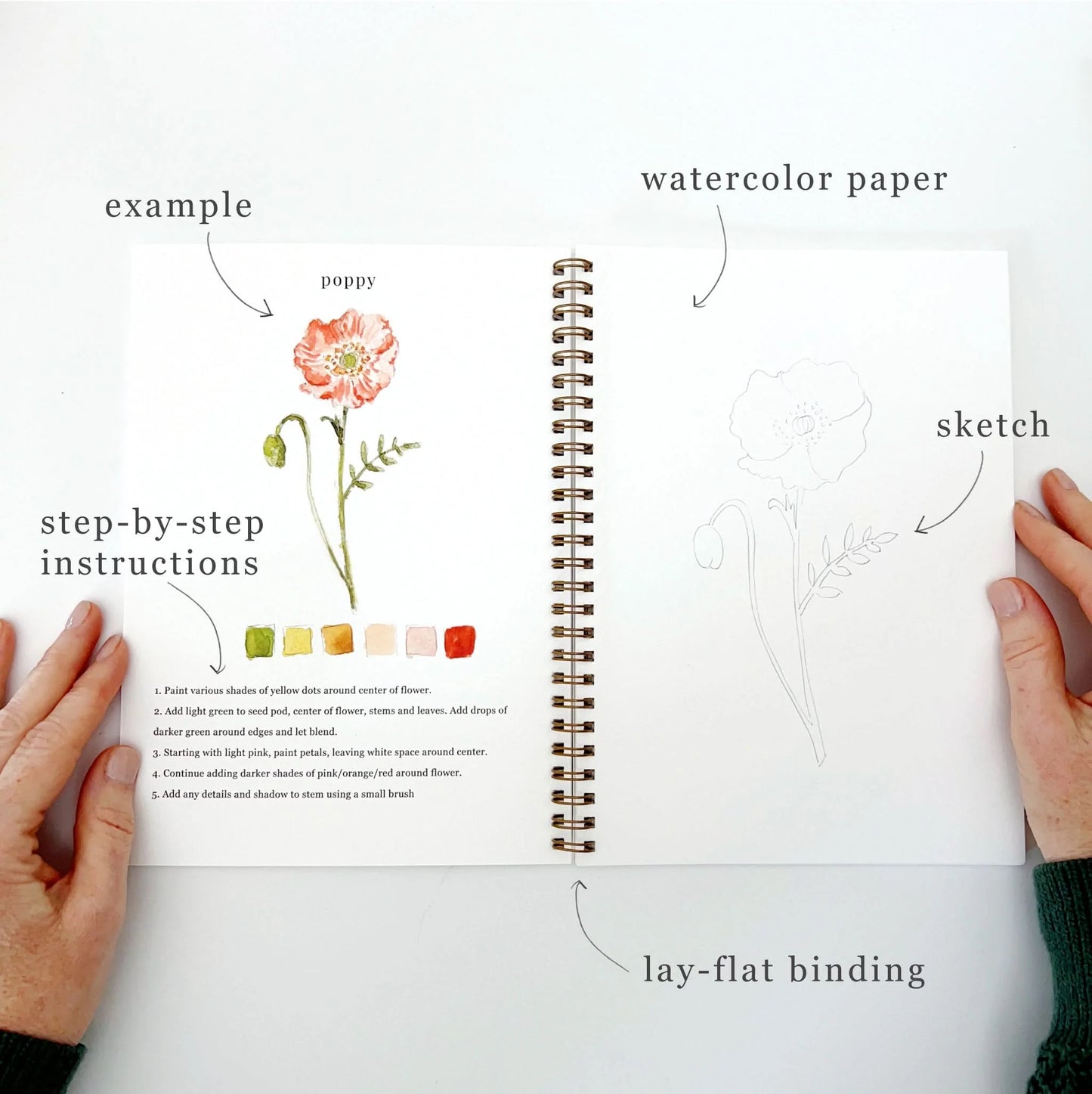 FLOWERS WATERCOLOUR WORKBOOK