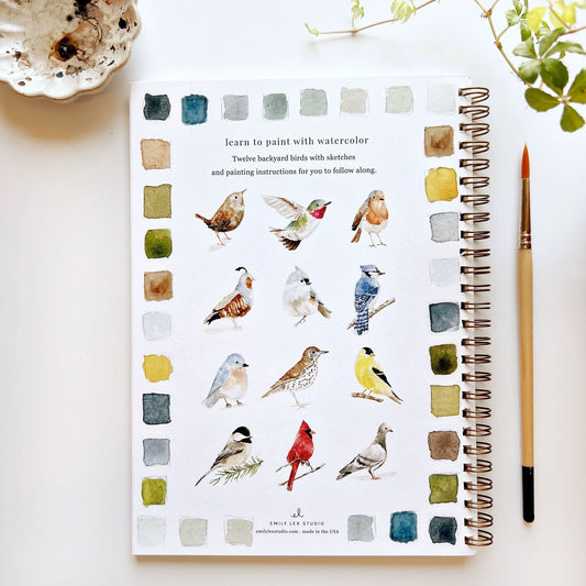 BIRDS WATERCOLOUR WORKBOOK