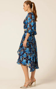 LINNEE WRAP MIDI DRESS