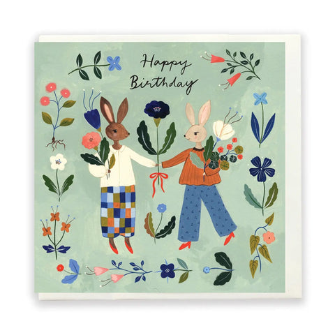 FLOWERS EVERYWHERE BIRTHDAY CARD