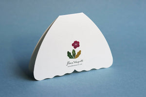 FLORAL MOTH SHAPED CARD