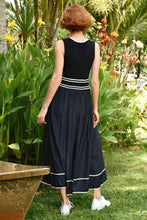 Load image into Gallery viewer, DRAW THE LINE DRESS - NAVY