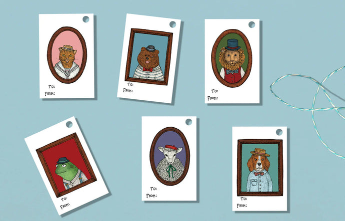 GIFT TAGS - ANIMAL PORTRAITS