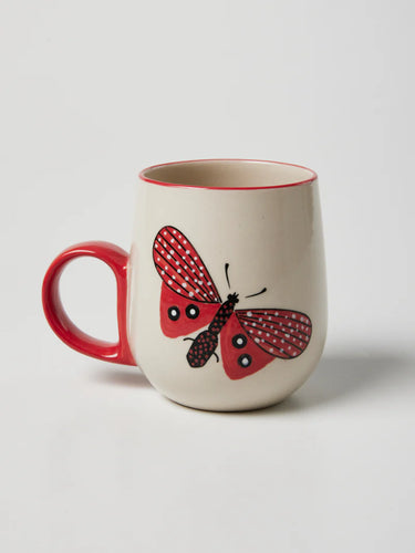 BUTTERFLY PARTY MUG ROSE