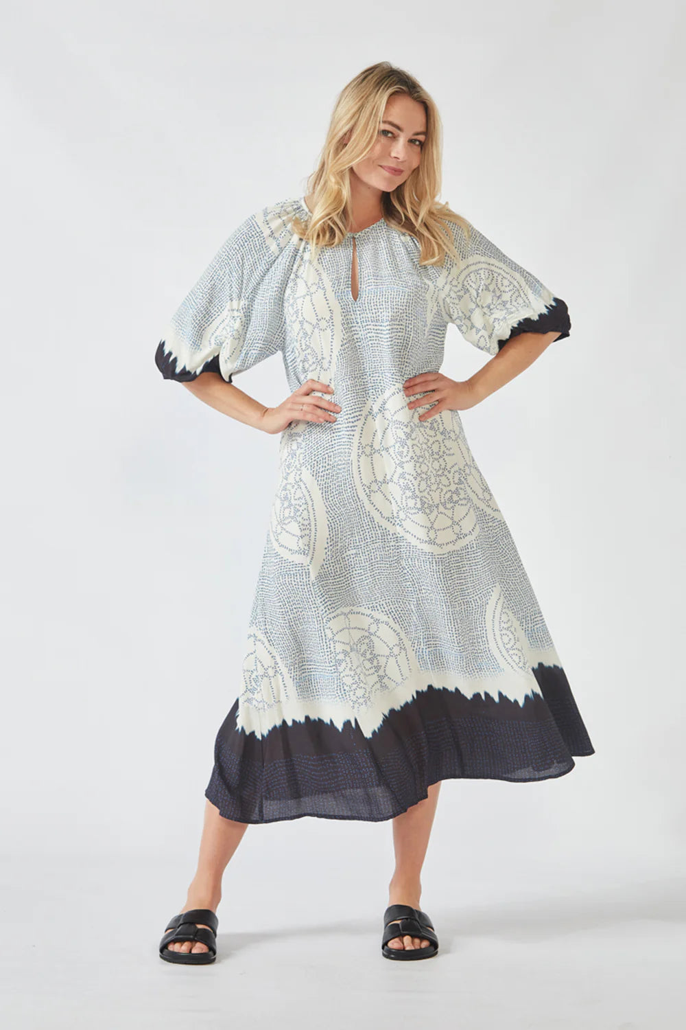 COYA DRESS - BLUE PRINT