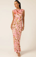 Load image into Gallery viewer, HEAVENLY HEIGHTS MAXI DRESS PINK GOLD