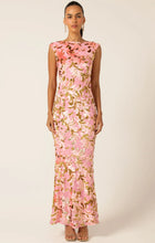 Load image into Gallery viewer, HEAVENLY HEIGHTS MAXI DRESS PINK GOLD