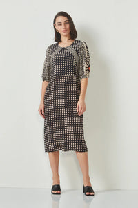 INSPIRE DRESS - BLACK PRINT