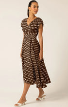Load image into Gallery viewer, DOTTIE WRAP MIDI DRESS