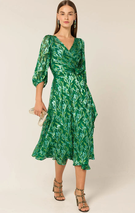 ORCHID WRAP DRESS