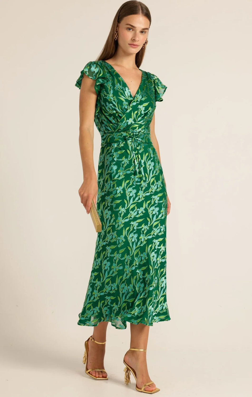 FLEUR DE LYS MIDI DRESS