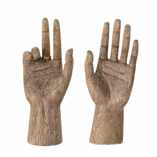 TEIS DECOR SET 2 HANDCARVED HANDS