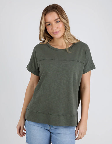 ALLISON TEE DRESS- KHAKI